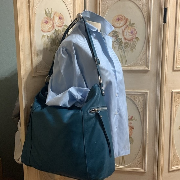 Large leather Garrett Hill made in Italy tote bag - Picture 10 of 10